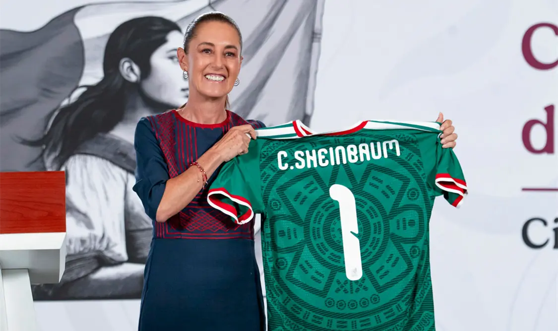 Sheinbaum y los clubes de la Liga MX lanzan un semillero para formar a niños y niñas futbolistas. Cortesía