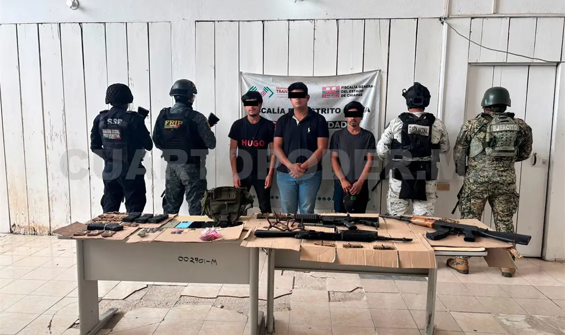 Los detenidos fueron puestos a disposición del Ministerio Público, que integra la carpeta de investigación correspondiente. CP