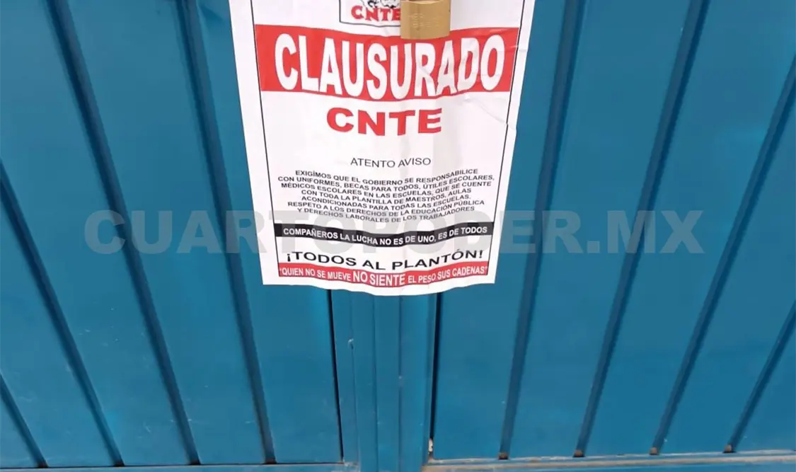 Esta medida forma parte de las estrategias del magisterio disidente para forzar a los docentes a integrarse al plantón. Manuel Martínez / CP