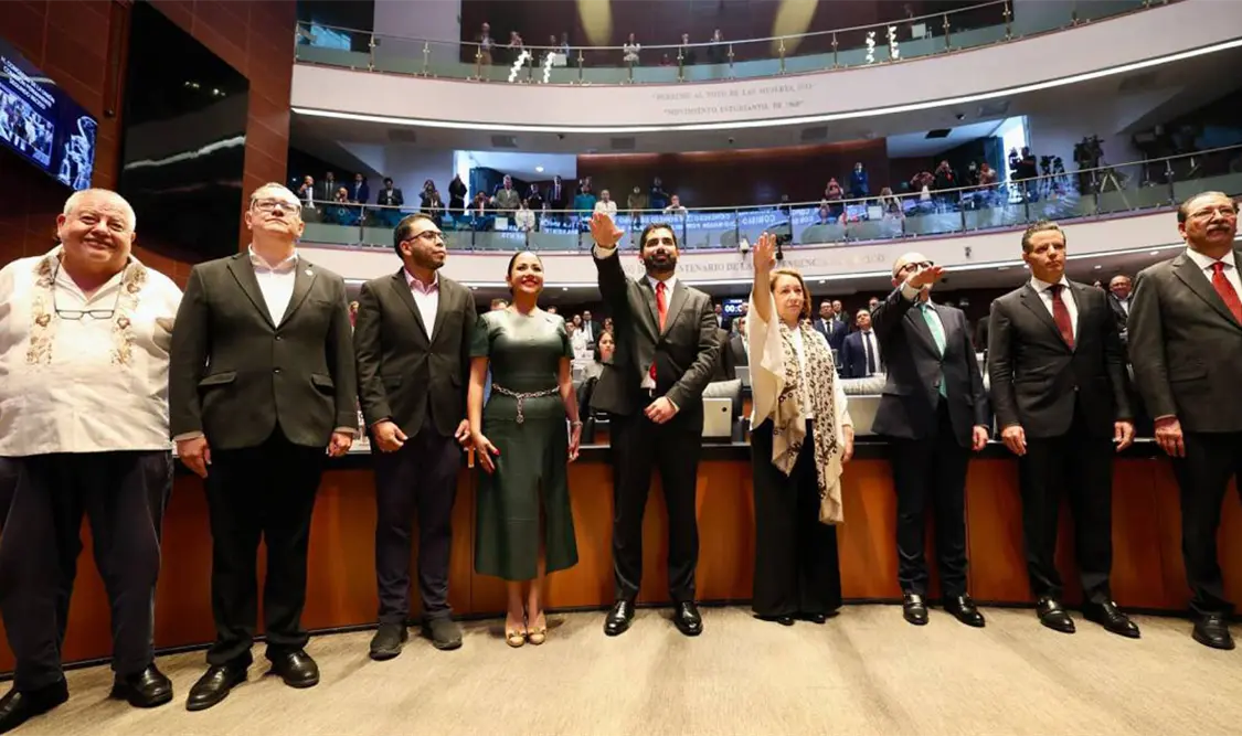 Roberto Lazzeri Montaño rinde protesta como embajador de México en EUA. Cortesía