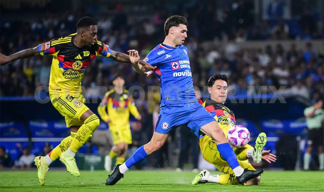 El clásico capitalino entre Cruz Azul y América se juega el sábado 12 de septiembre. Agencias