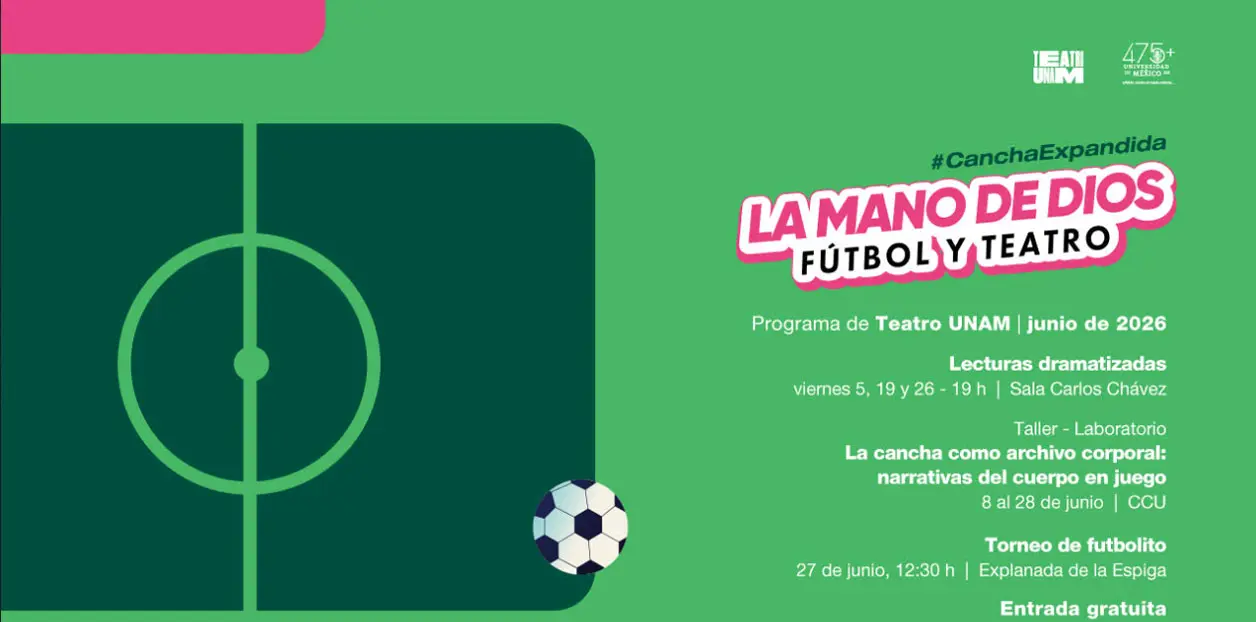 El evento se llevará a cabo los días 19 y 26 de junio, a las 19:00 horas, en la Sala Carlos Chávez del Centro Cultural Universitario (Insurgentes Sur 3000). Cortesía