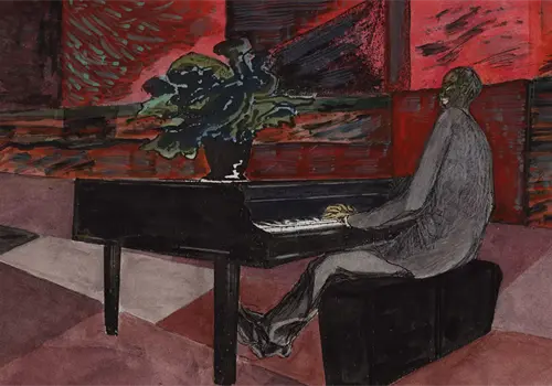 Paolo Conte exhibe sus pinturas Paolo Conte exhibe sus pinturas