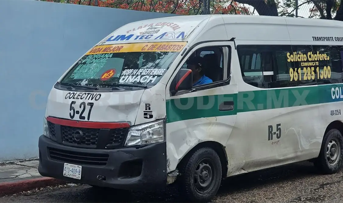 El colectivero embistió al motorista, quien tuvo que ser llevado al nosocomio. Ulises Villalobos / CP