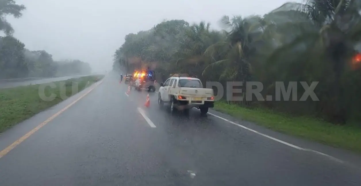 La lluvia intensa fue factor en la muerte de uno de los accidentados. Víctor Sánchez / CP