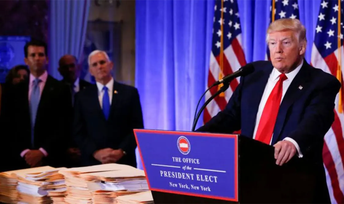 Trump adelantó que el vicepresidente J.D. Vance será quien acuda a la firma durante el fin de semana. Cortesía