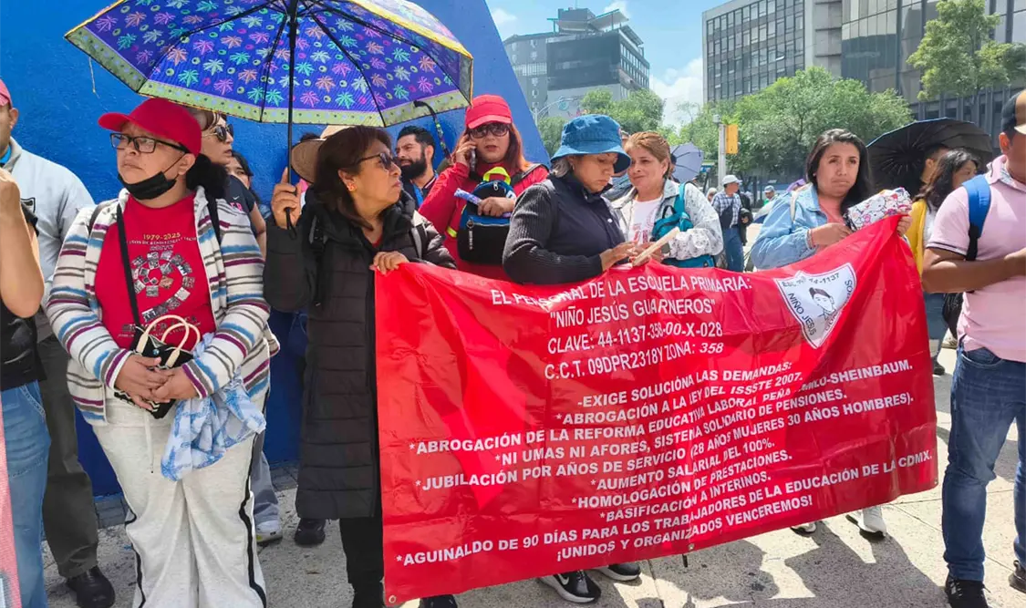 "Aquí la esperamos"; CNTE responde a propuesta de diálogo escuela por escuela de Sheinbaum. Cortesía