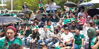 Celebran victoria de México en el Jumex Celebran victoria de México en el Jumex