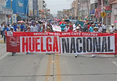 Anuncia CNTE que marchará este lunes Anuncia CNTE que marchará este lunes