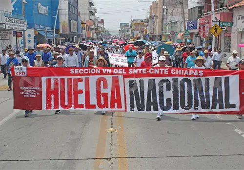 Anuncia CNTE que marchará este lunes Anuncia CNTE que marchará este lunes