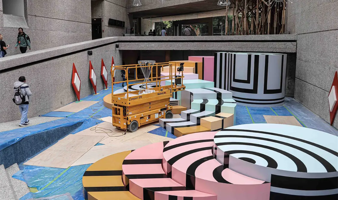 El patio del museo se ha convertido en un proyecto para la activación de programación gratuita. Cortesía