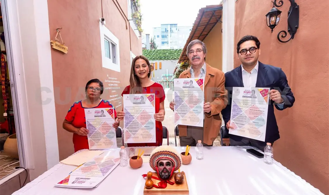 Informaron que la Medalla Rosario Castellanos será impuesta por el gobernador Eduardo Ramírez Aguilar. CP