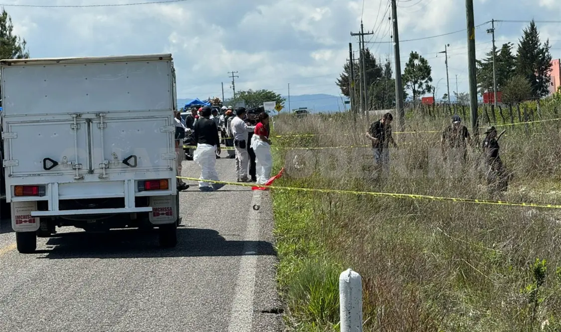 El cadáver estaba fuera de la carretera estatal que comunica a las localidades de Canalum y Miguel de la Madrid. Juan Orel / CP