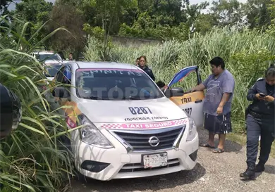 Golpean a taxista en violento asalto Golpean a taxista en violento asalto