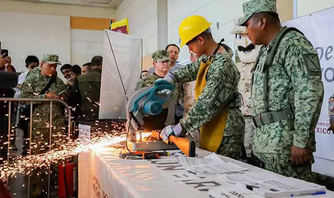 Reportan canje de 11 mil armas