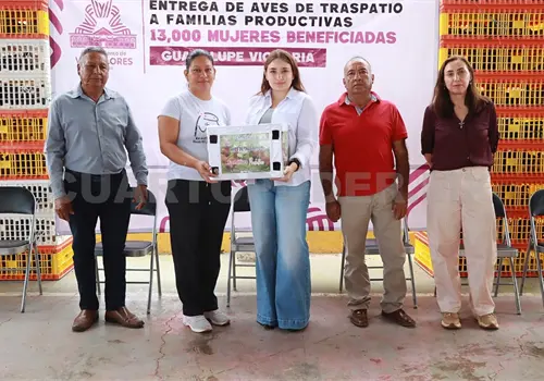 Inician entrega de aves de traspatio en Guadalupe Victoria Inician entrega de aves de traspatio en Guadalupe Victoria
