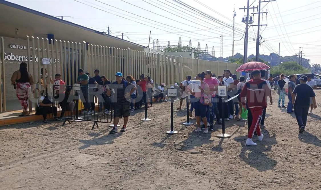 Tan solo en Tapachula hay más de 65 mil extranjeros varados, de los cuales 13 mil tienen registro en la Comar. Rafael Victorio / CP