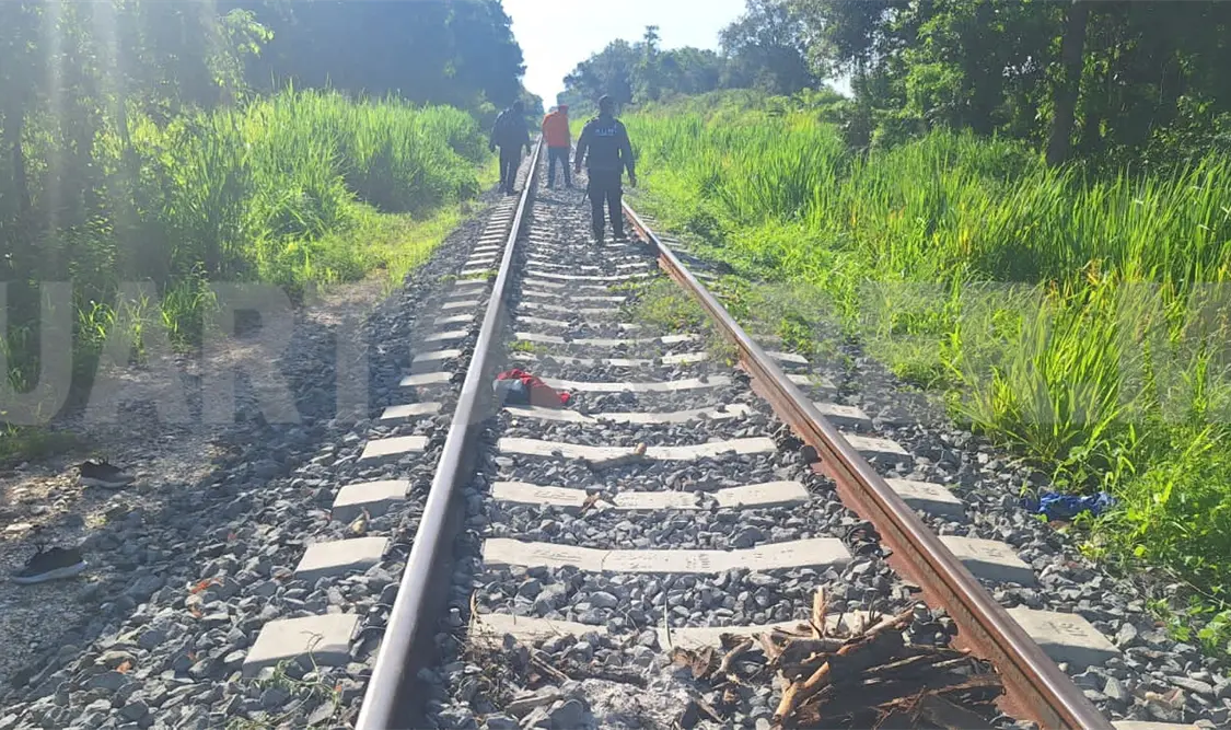Tren destroza a centroamericano