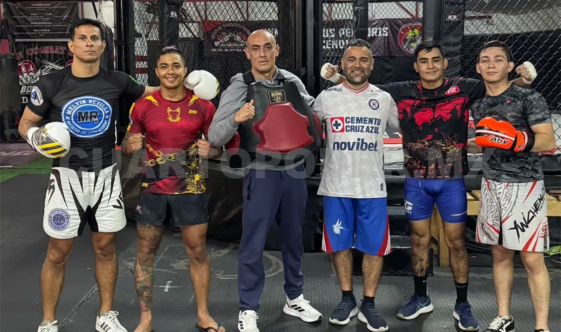 El chiapaneco completó un exigente campamento de preparación en la Ciudad de México, junto a destacados entrenadores y peleadores profesionales. Cortesía