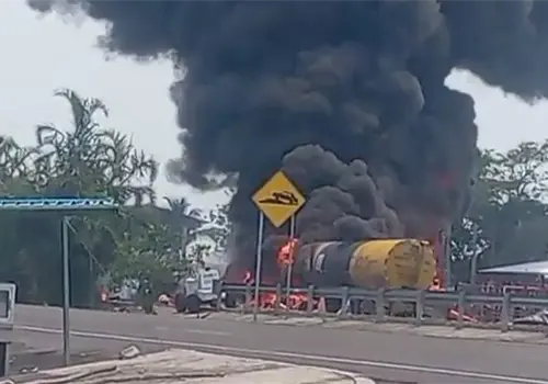 Se registra explosión en caseta de La Venta Se registra explosión en caseta de La Venta