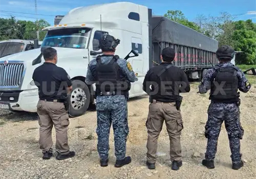 Aseguran 43 toneladas de fertilizante en carretera