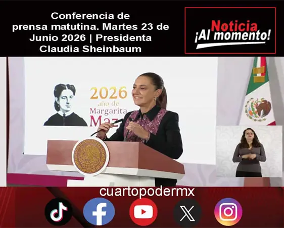 Conferencia de prensa matutina. Martes 23 de Junio 2026 | Presidenta Claudia Sheinbaum Conferencia de prensa matutina. Martes 23 de Junio 2026 | Presidenta Claudia Sheinbaum