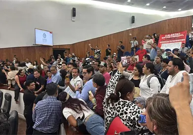 Manifestantes irrumpen en Congreso