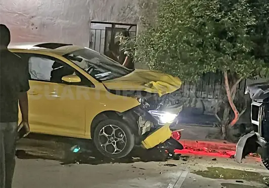 Motorista queda grave tras ser embestido