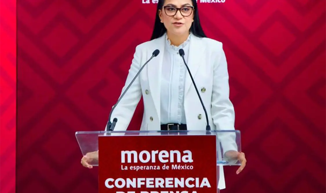 “Todo lo que vean de aquí en adelante, si no es un anuncio público de Morena, es falso”, aseguró Montiel. Cortesía