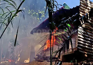 Incendio daña vivienda en colonia Maya Lacanhá Incendio daña vivienda en colonia Maya Lacanhá