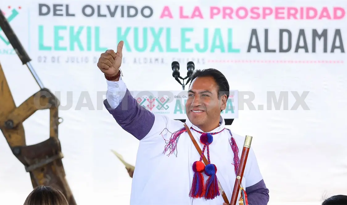 Ramírez Aguilar aseguró que continuará trabajando con las autoridades constitucionales y tradicionales para fortalecer el tejido social. CP