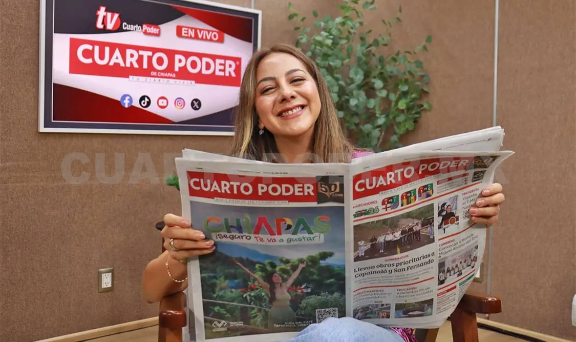 La diputada Alejandra Gómez estuvo en los estudios de TVO de Cuarto Poder. Samuel Meneses / CP