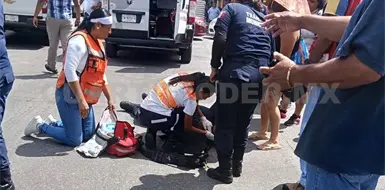 Taxista atropella a agente de Tránsito Taxista atropella a agente de Tránsito