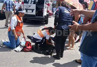 Taxista atropella a agente de Tránsito Taxista atropella a agente de Tránsito