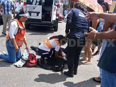 Taxista atropella a agente de Tr&aacute;nsito