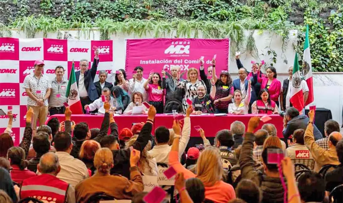 Dicho partido político hizo la instalación de su comité en la Ciudad de México. Cortesía