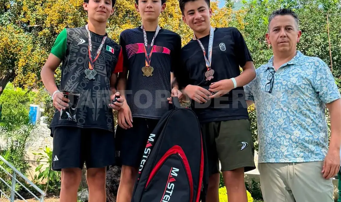 Braulio Alejandro Castillo Estrada obtuvo el campeonato nacional en la categoría infantil A “singles”. Cortesía