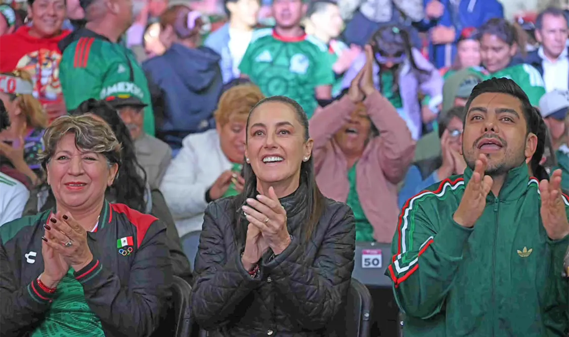 Sheinbaum llamó a que, sin importar el resultado en el futbol, se trata de disfrutar. Cortesía