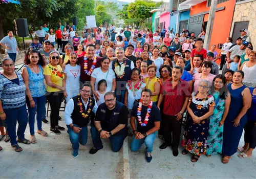 Inauguran una calle más en Paulino Aguilar Inauguran una calle más en Paulino Aguilar