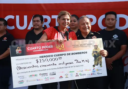 Recauda Cuarto Poder 250 mp para Bomberos Recauda Cuarto Poder 250 mp para Bomberos