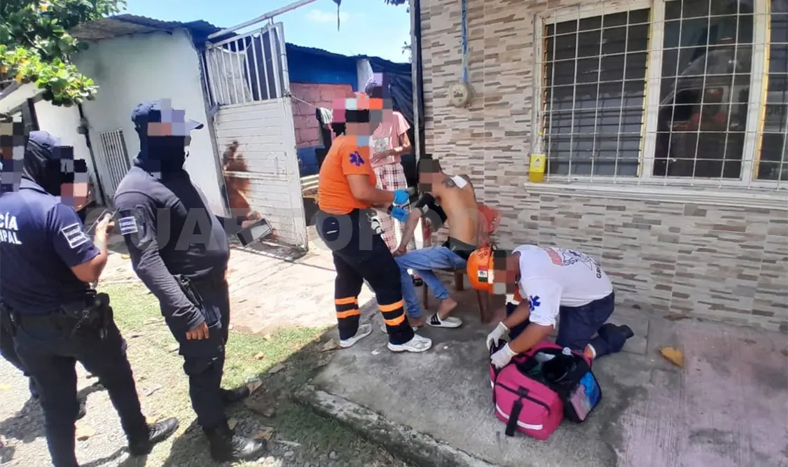 Los catrachos detenidos agredieron a balazos a Luis “N”, dentro de su hogar. Víctor Sánchez / CP