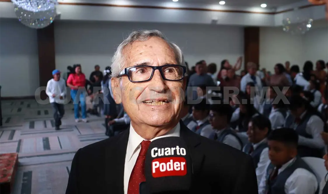 Raúl Bonifaz, representante de la Secretaría de Educación en Chiapas. Samuel Meneses / CP