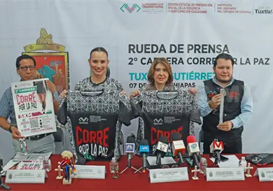 Presentan la carrera Corre por la Paz