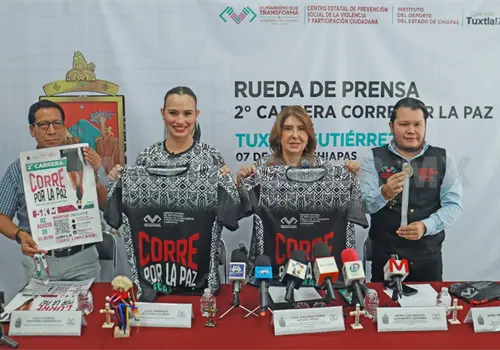 Presentan la carrera Corre por la Paz