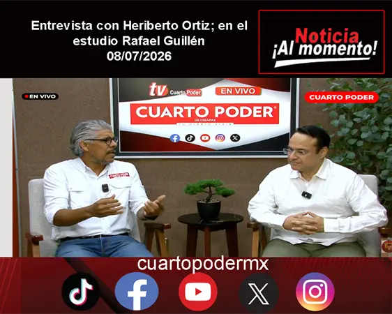 Entrevista con Heriberto Ortiz; en el estudio Rafael Guill&eacute;n