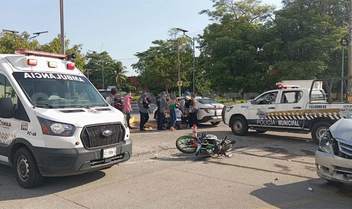Dos choques ocurrieron en Tapachula, con saldo de daños y lesionados. Rafael Victorio / CP
