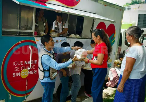 Llega el Comedor M&oacute;vil a la colonia 2 de Febrero