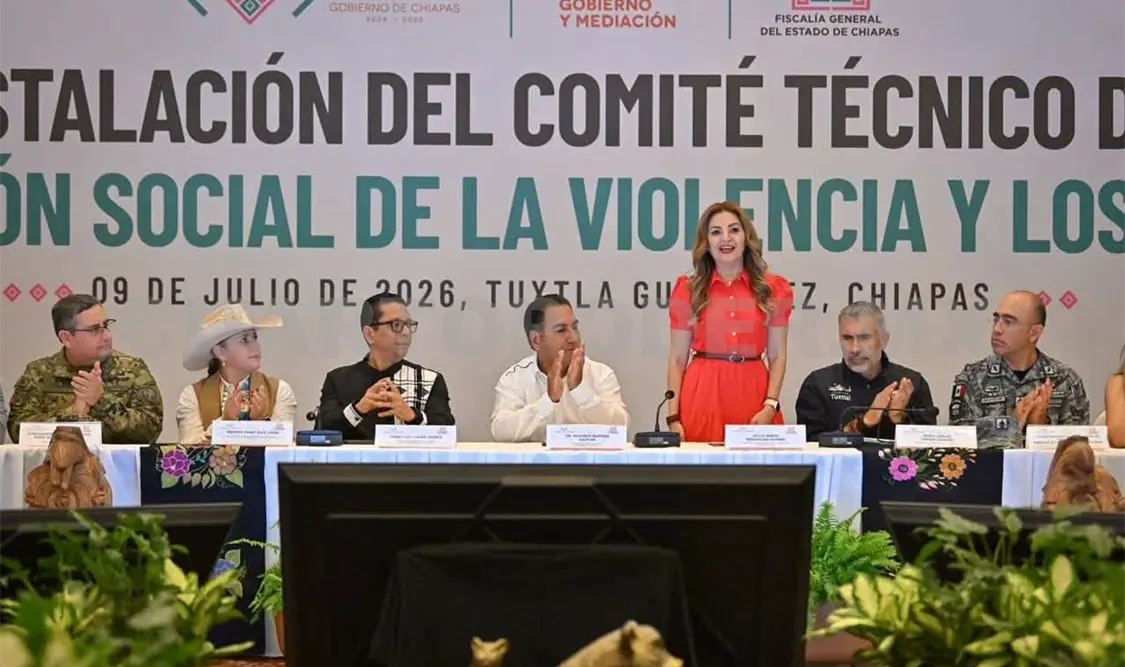 Rodríguez Ovando destacó que este comité representa un paso importante para seguir construyendo un Chiapas en paz. CP