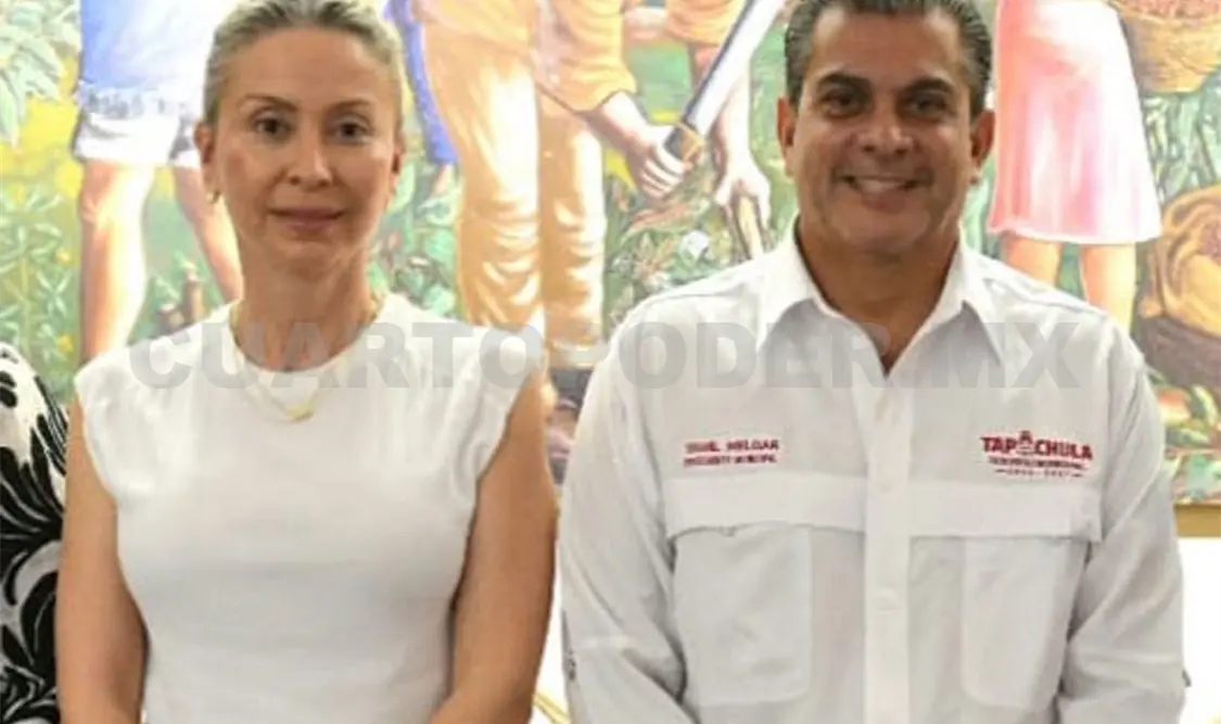 El alcalde Yamil Melgar junto a Beba Pedrero. Cortesía