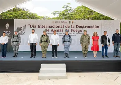 Asisten a ceremonia de Destrucci&oacute;n de Armas de Fuego